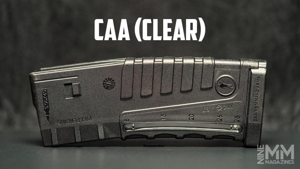 a photo of the CAA clear gun magazine