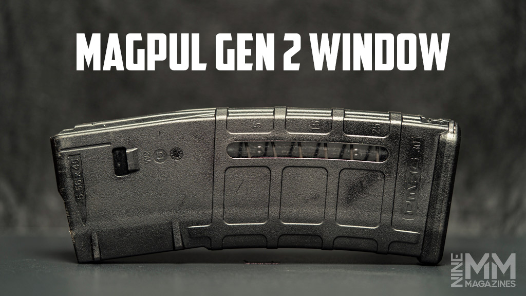 a photo of the magpul gen 2 window used in AR-15 magazine test