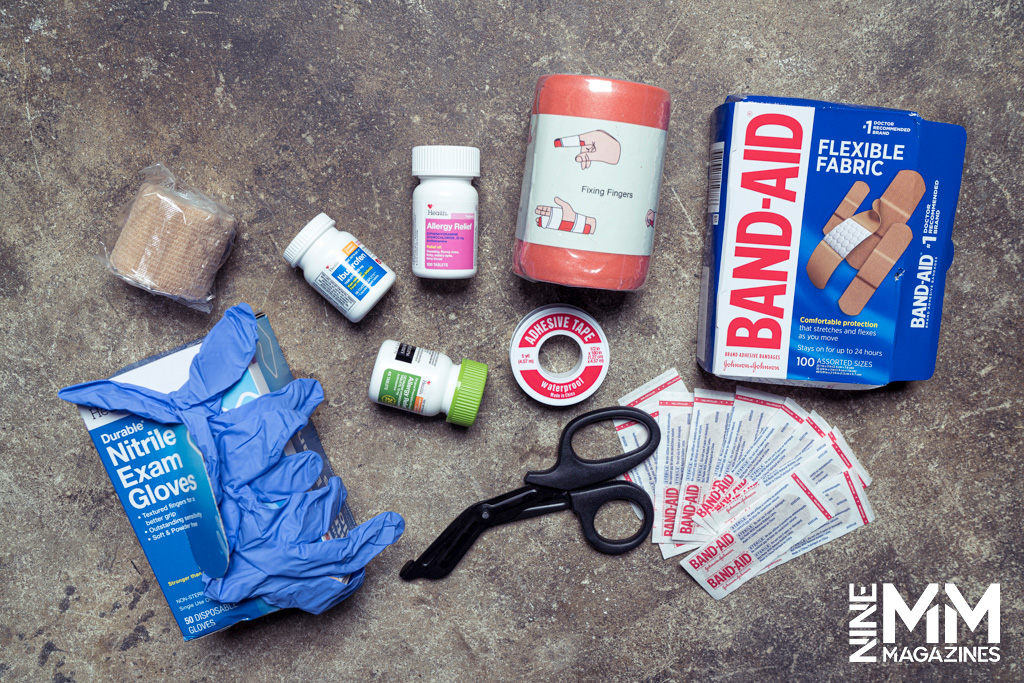 a photo of secondary items for gun range med kits