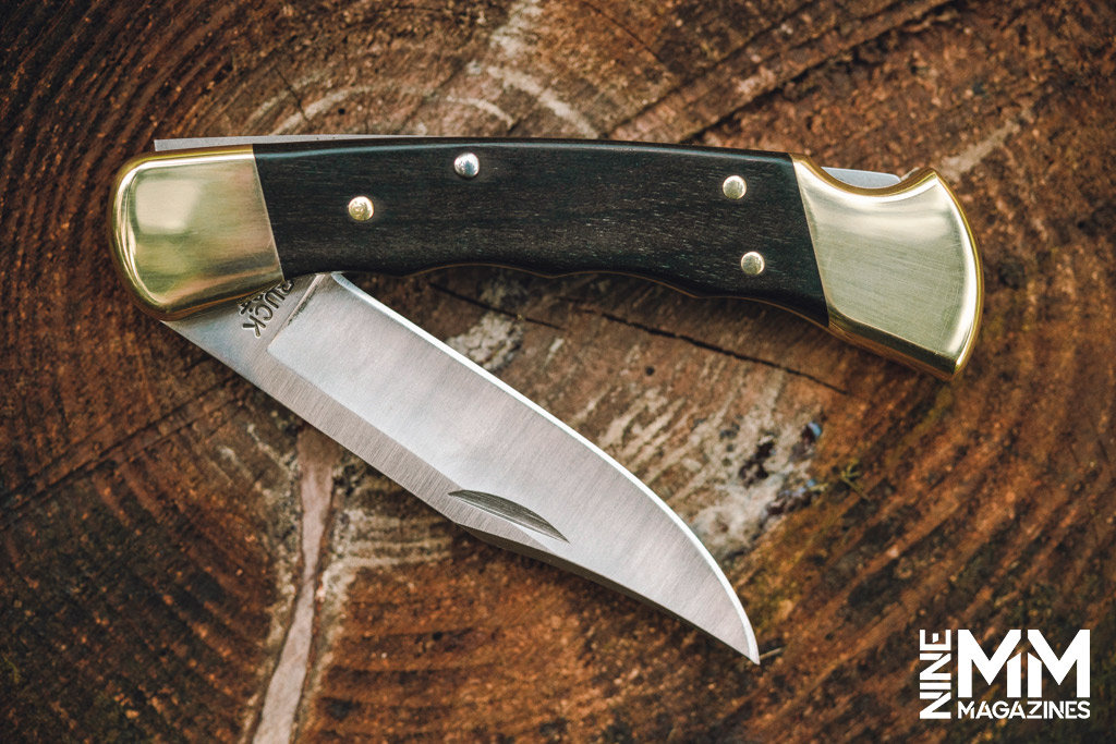 a photo of the Buck Knife 110 folding hunter knife review