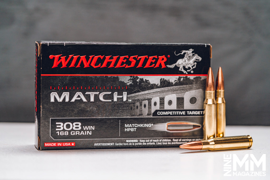 a photo of Winchester 308 match 168gr ammo