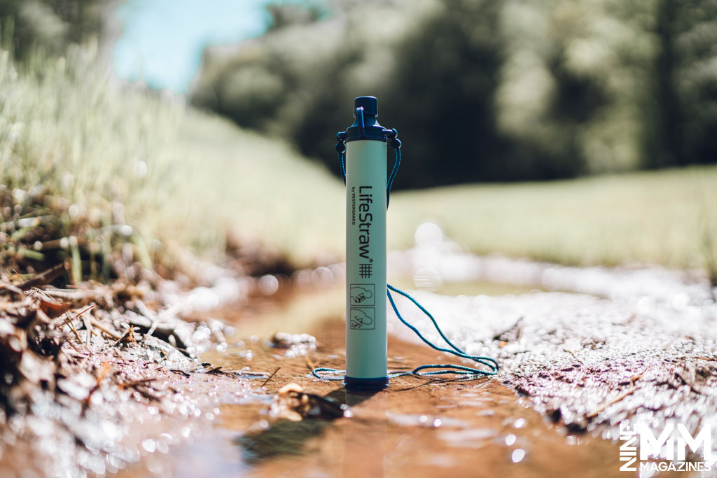 a photo of the lifestraw outdoors