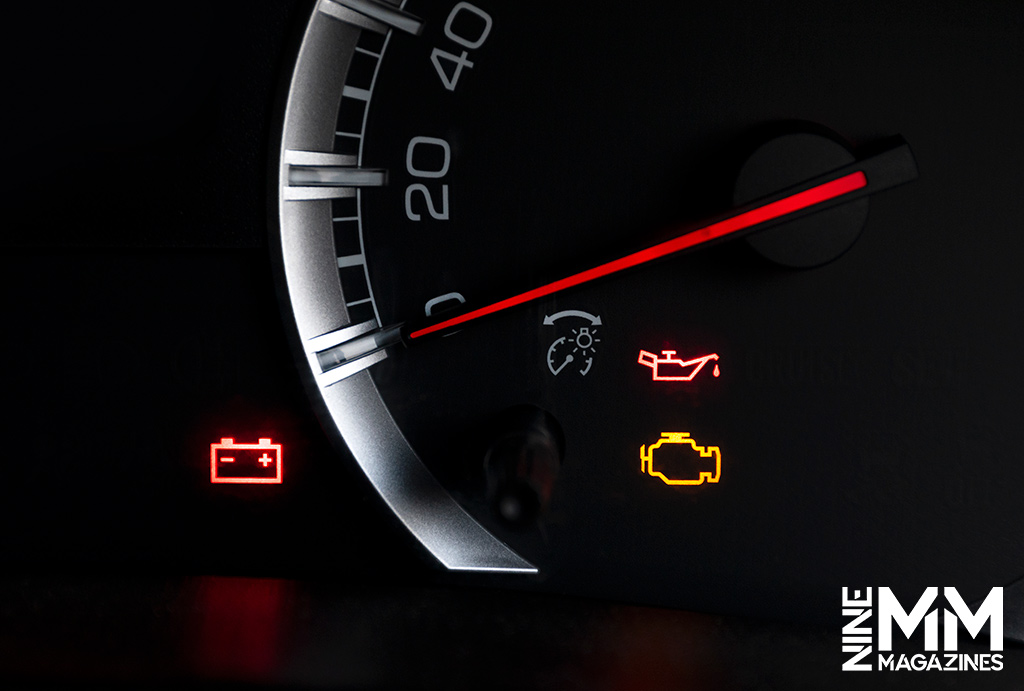 a photo of a vehicle's check engine light