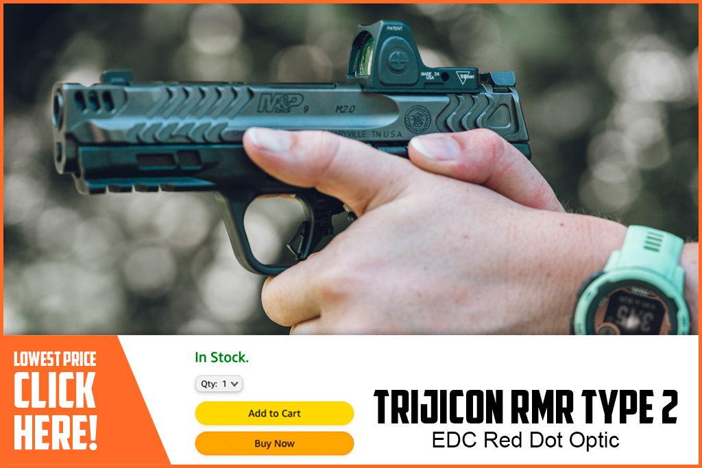 a photo of the Trijicon RMR Type 2 red dot optic