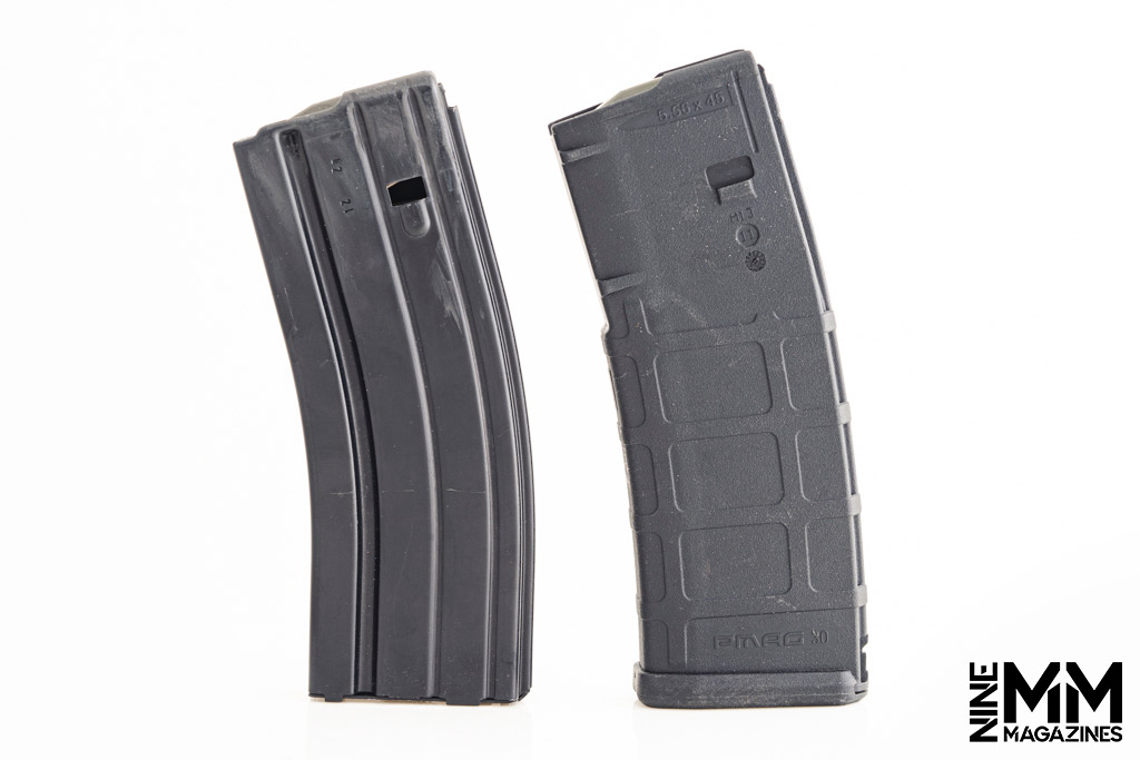 comparing metal vs polymer rifle magazines a photo comparing metal vs polymer rifle magazines