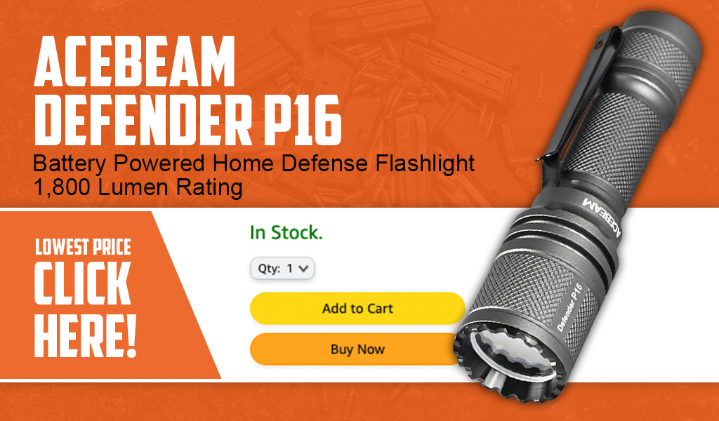 a listing for Acebeam Defender P16 flashlight