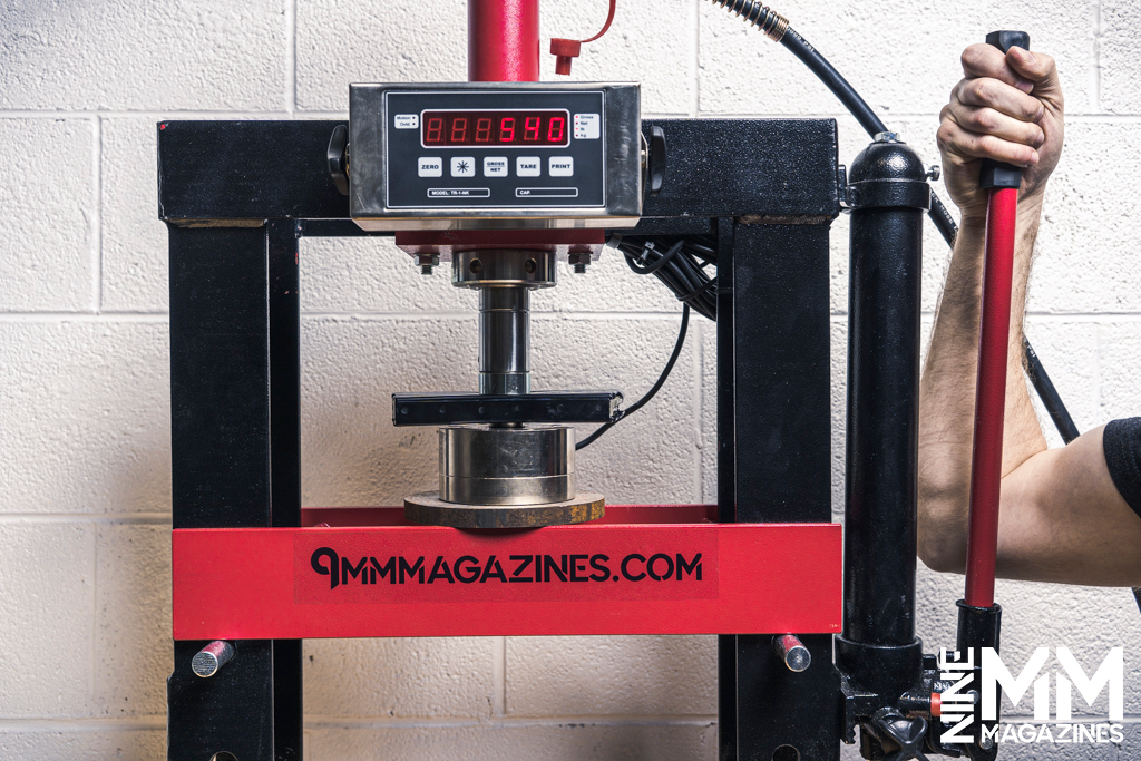 a photo of gun magazine testing
