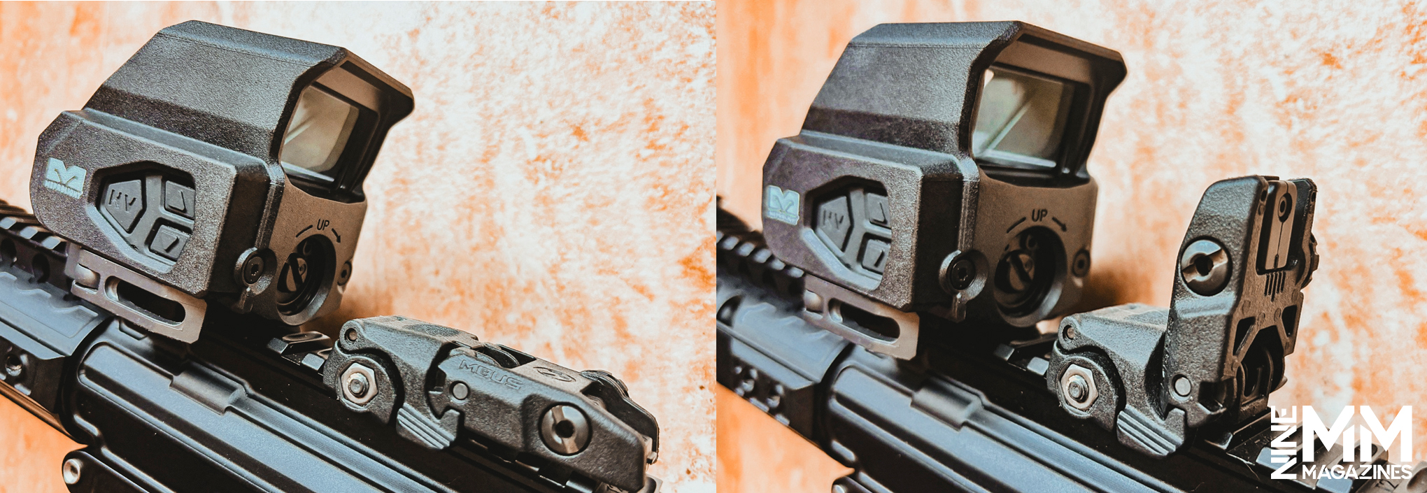 flip up rifle sights a photo showing flip up rifle sights