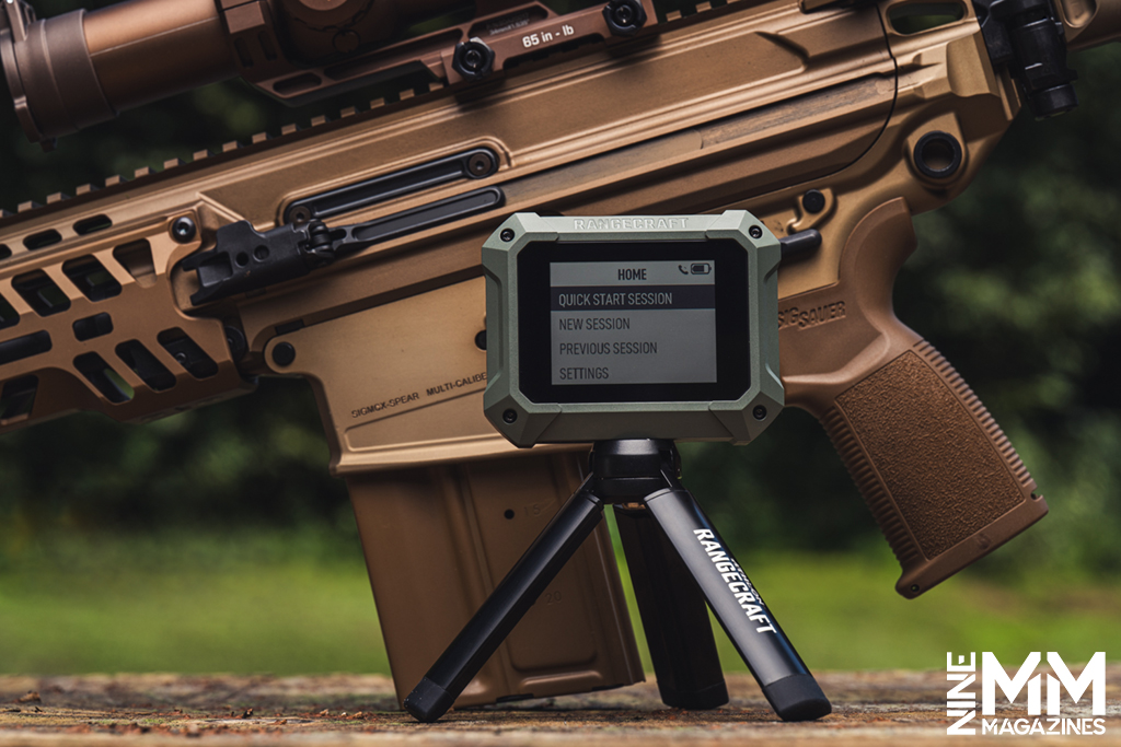 a photo of a sig sauer MCX speer rifle outdoors